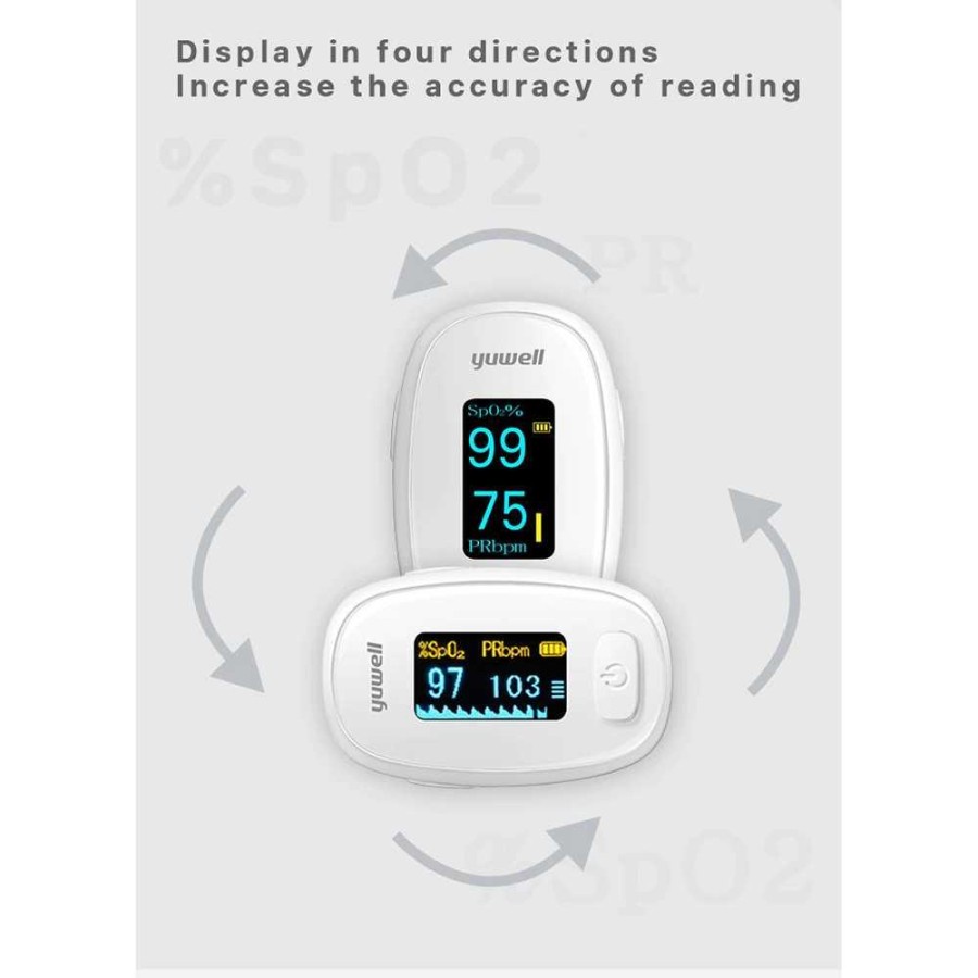 Yuwell Alat Pengukur Detak Jantung Oksigen Pulse Oximeter - YX306 - White