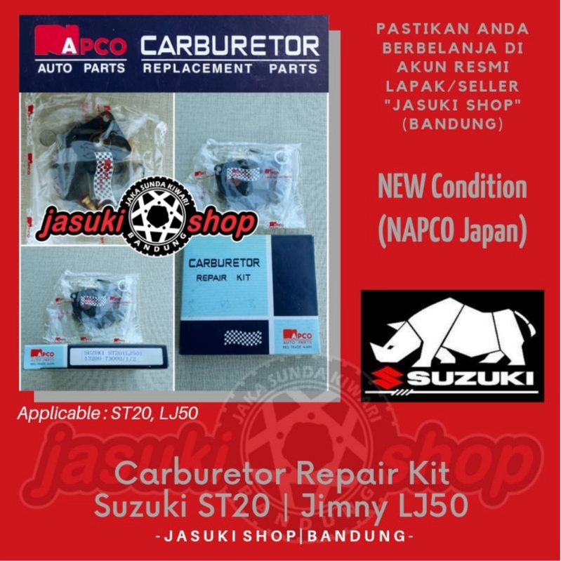 Carburetor Repair Kit Karburator Karbu Suzuki Jimny LJ50 LJ 50 ST20 Trungtung Truntung
