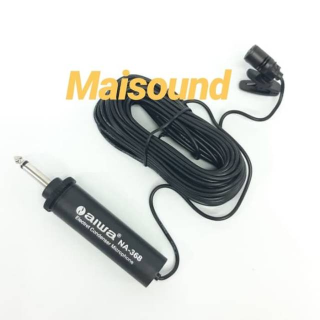 MIC CLIP ON AIWA NA368 MICROPHONE JEPIT CLIPON CERAMAH IMAM MASJID
