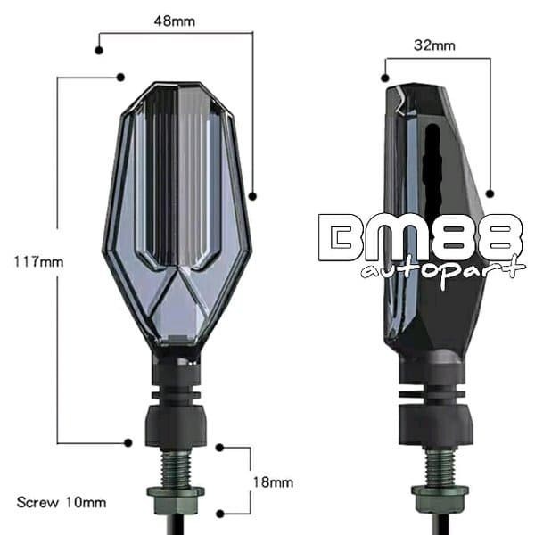 COD TWO Lampu Sein Sen LED Running Senja Model Lexus Aerox 155 Vario ADV