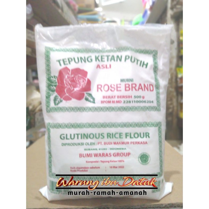 

Tepung Ketan Putih Merk ROSEBRAND 500g