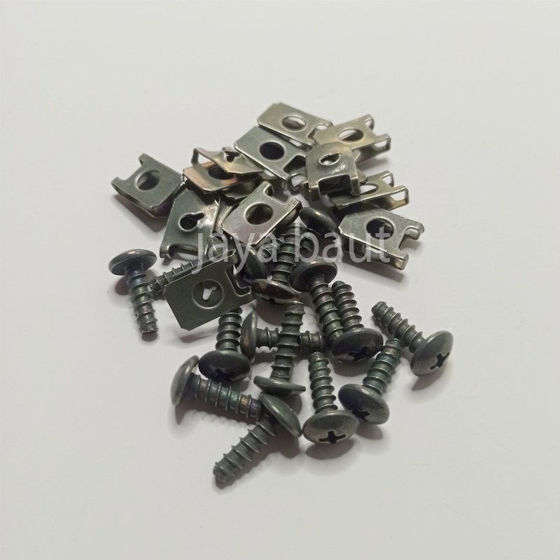 200 Pcs Baut Klip Yamaha / Baut Klip Body Motor Yamaha 5x16 / baut klip mio jupiter nmax lexi aerok