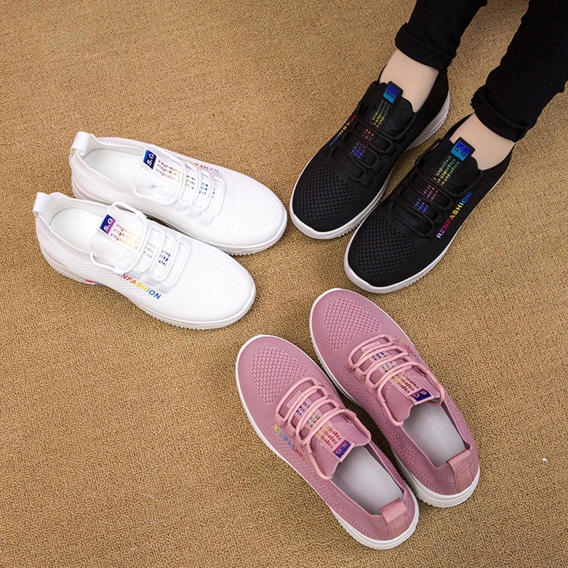 {FREE BOX} Sepatu Sneakers Import Wanita Korean Style Terbaru - N-66