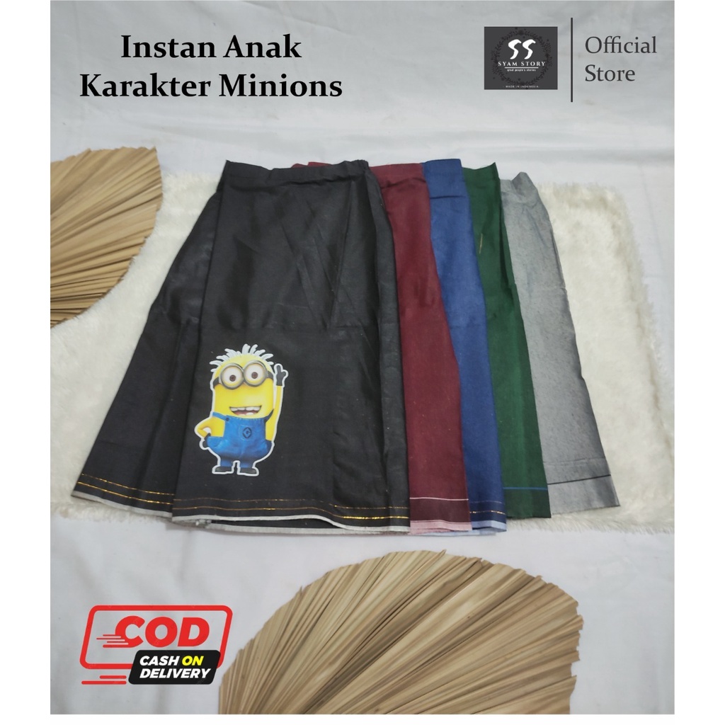 Sarung Instan Anak Karakter Minions