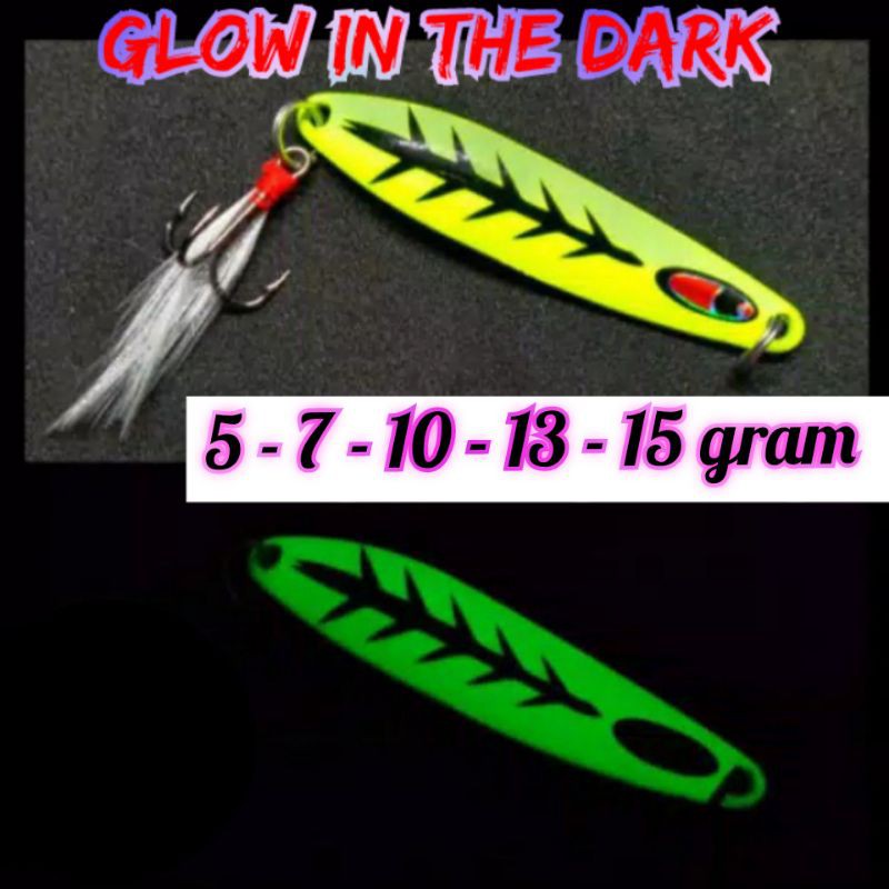 Spoon Umpan Casting Glow In the Dark Gt tuna koh momo