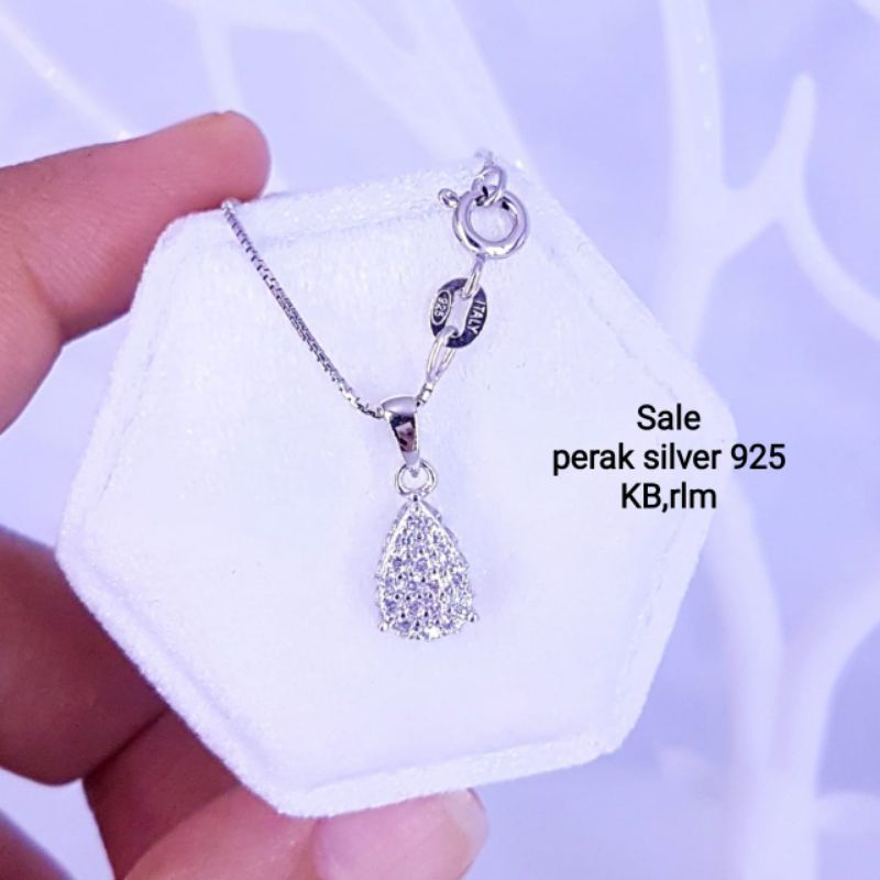 Kalung perak 925+wynn,tidak luntur,bisa dipake sehari,bisa dipake mandi,aman parfum,bodycrem