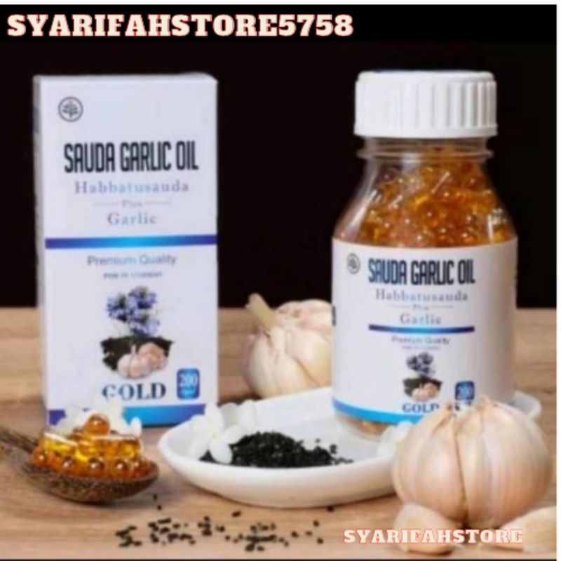 

Sauda Garlic Oil Gold 200 Kpsl | Habbatusauda Plus Garlic | Obat Kolestrol | Obat Darah Tinggi