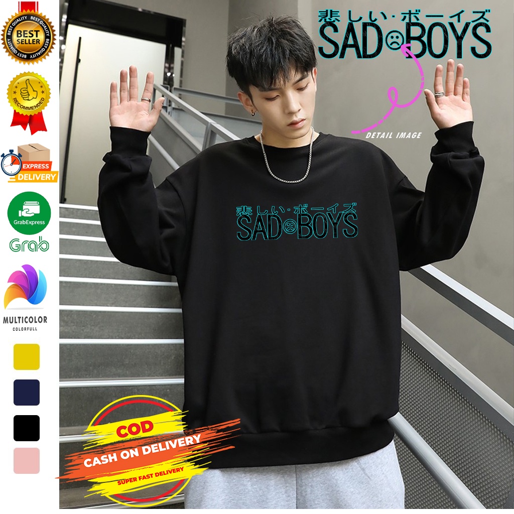 🅳🅵 Sweater Sadboys Pria &amp; Wanita | Sweater Terbaru | Dhea Fashion