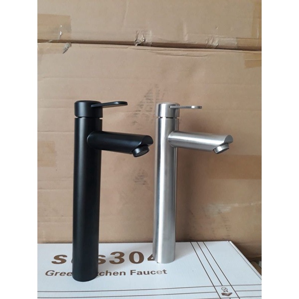 SALLE!! Kran wastafel pohon Stainless SUS 304 30 cm Basin Mixer faucet panas dingin Black panas dingin Hitam dan Dove