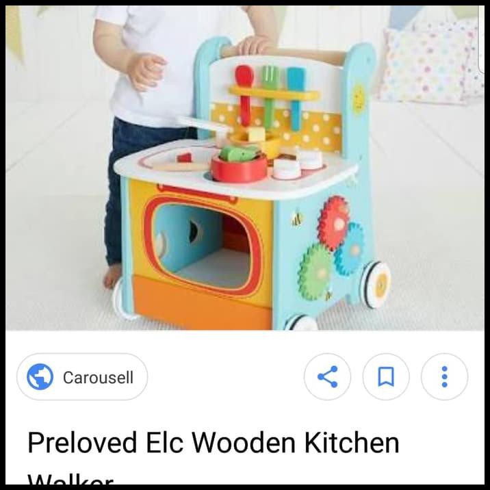 elc wooden activity kitchen