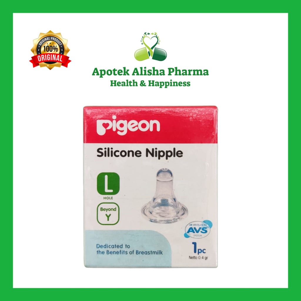 PIGEON SILICONE NIPPLE - Pigeon Karet Dot Silikon / Karet Dot Pigeon