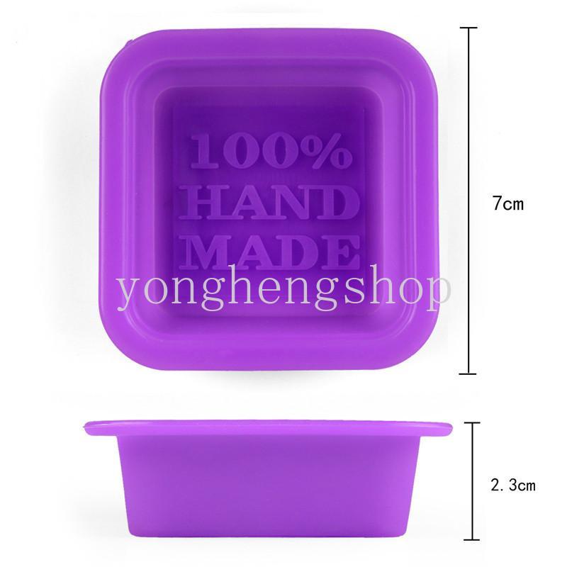 Cetakan Kue / Coklat / Sabun Handmade DIY Bentuk Persegi 3D Bahan Silikon 100%