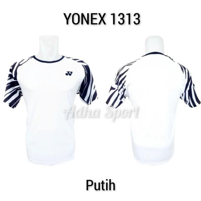 ORIGINAL Kaos Badminton Yonex 1313 / Y1313 Putih ADHA SPORT