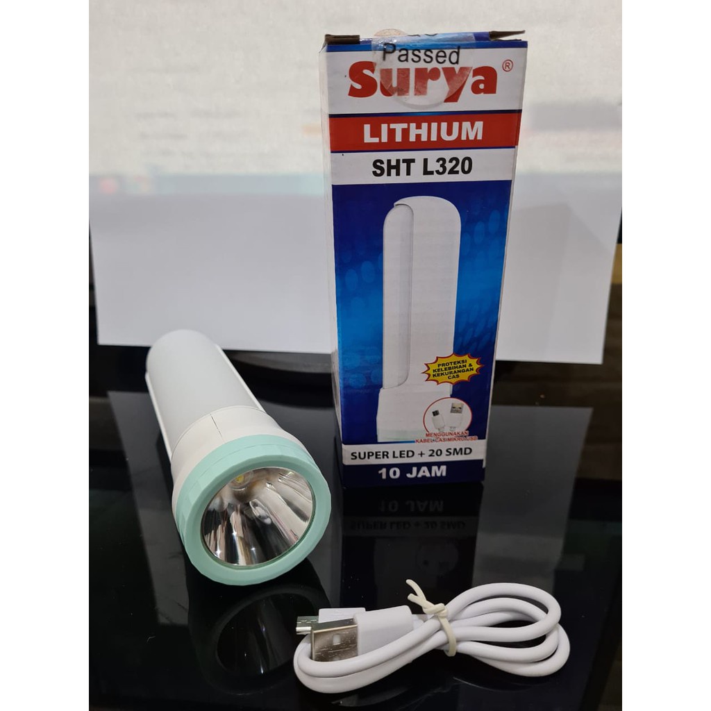 Surya Senter + Lampu Emergency SHT L 320 3 W 20 SMD Super Murah SHT L320W