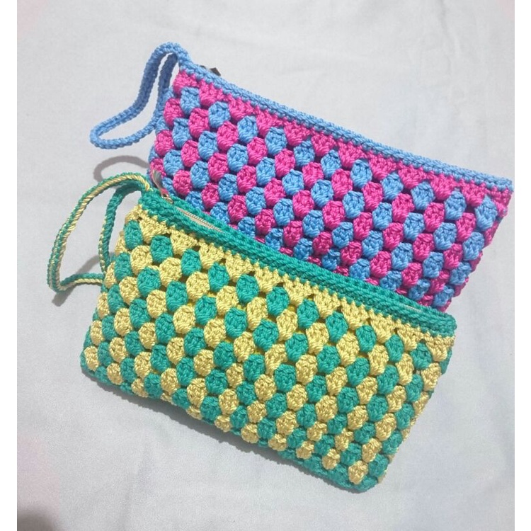 dompet rajut, dompet hp