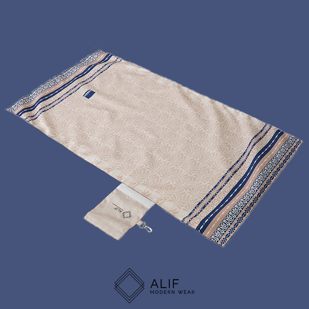 ALIF SAJADAH GENGGAM TRAVEL / SAKU / PORTABLE / WATERPROOF ( ALIF MODERN WEAR SJG-0157 )