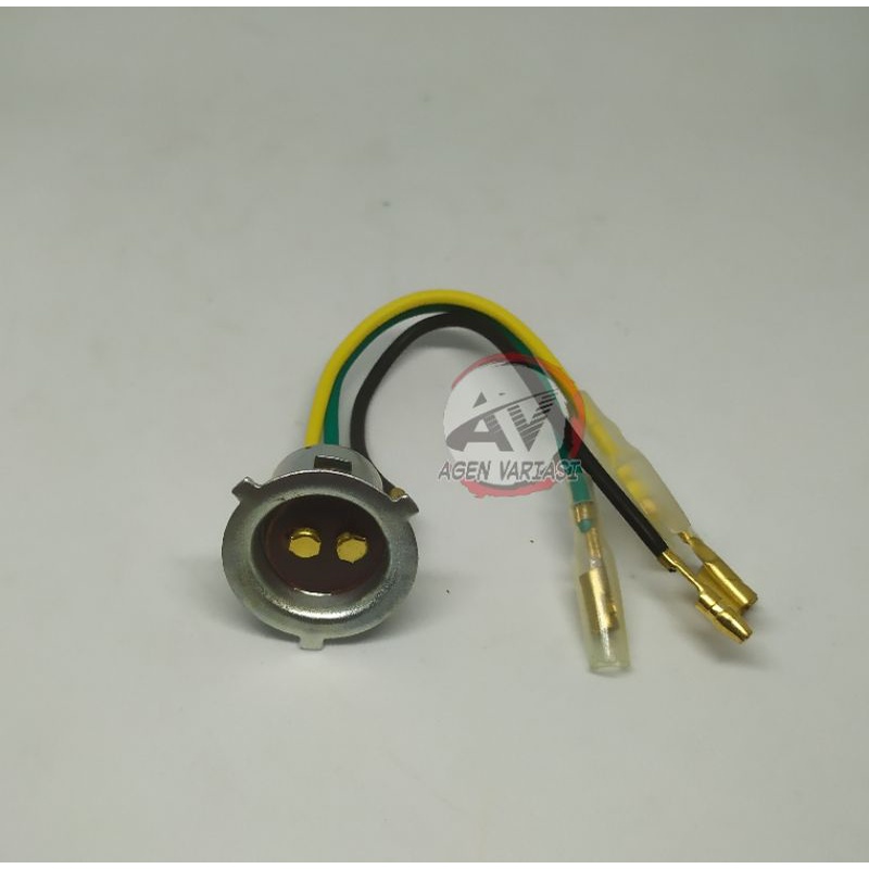 soket lampu motor / fitting lampu depan stop sein / fiting lampu motor honda yamaha-lampu depan yamaha