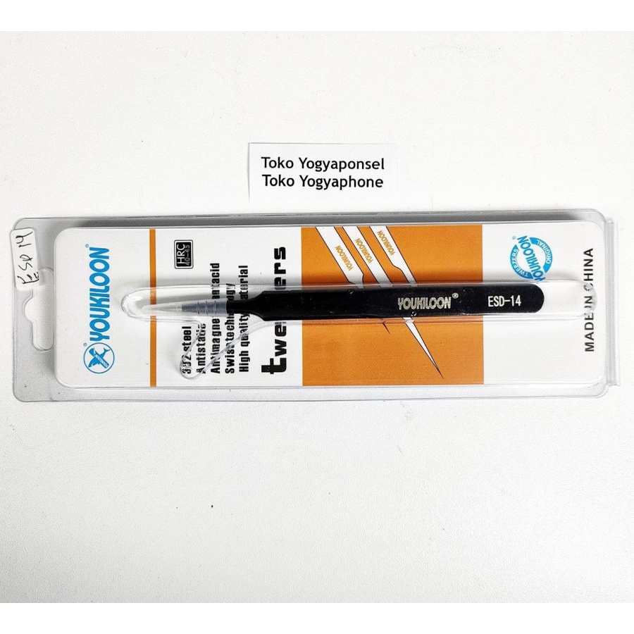 Tweezers pinset esd 14 lurus pendek kualitas istimewa original