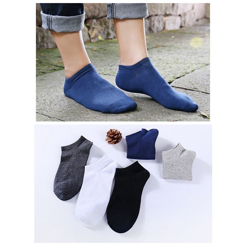 kaos kaki shallow contact non-slip Men's cotton ankle socks 010