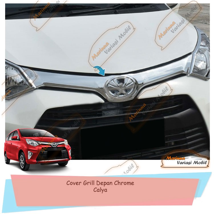 Cover Grill Depan Front Grill Cover Chrome Mobil Calya