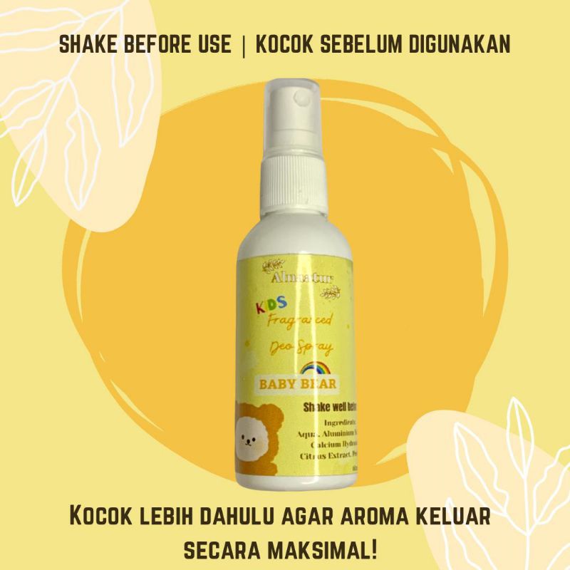 Natural Deodorant spray tawas cair Alnaatur Anak dan Remaja 60ml cod aroma, alami non alkohol