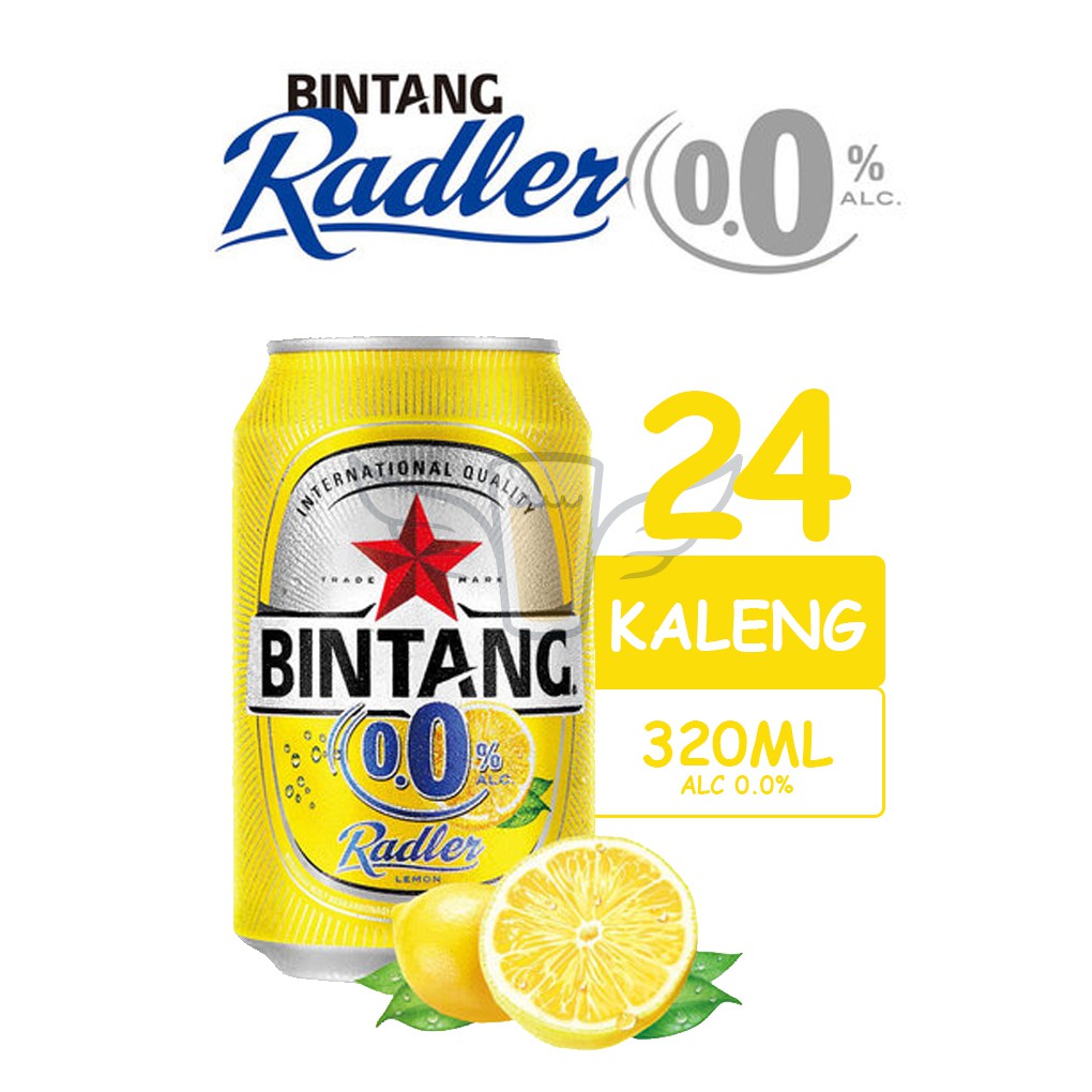 

Bintang Radler Zero Lemon 320ml - karton isi 24 kaleng