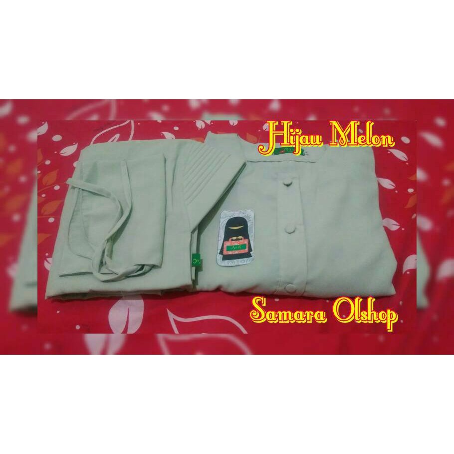SALE Gamis Akhwat Polos set Cadar