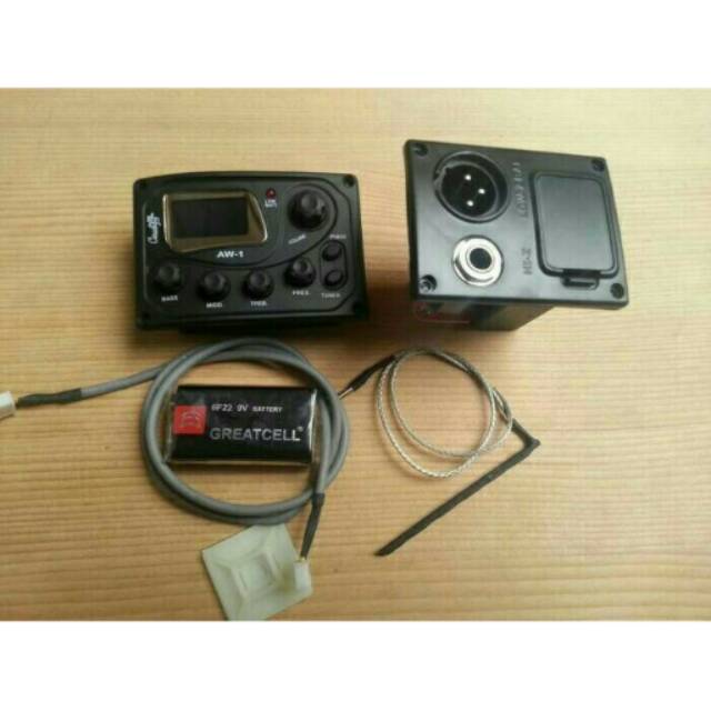 Preamp Ekualiser / Equalizer Gitar Akustik Cowboy Aw 1 Digital
