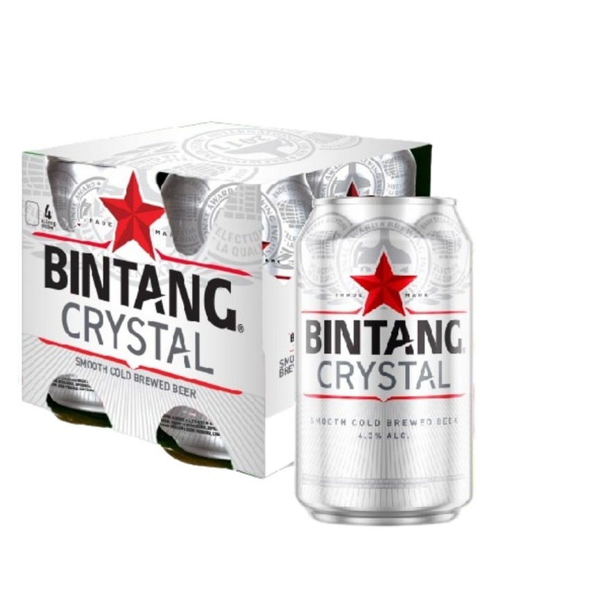 

Bintang crystal 4x320ml can