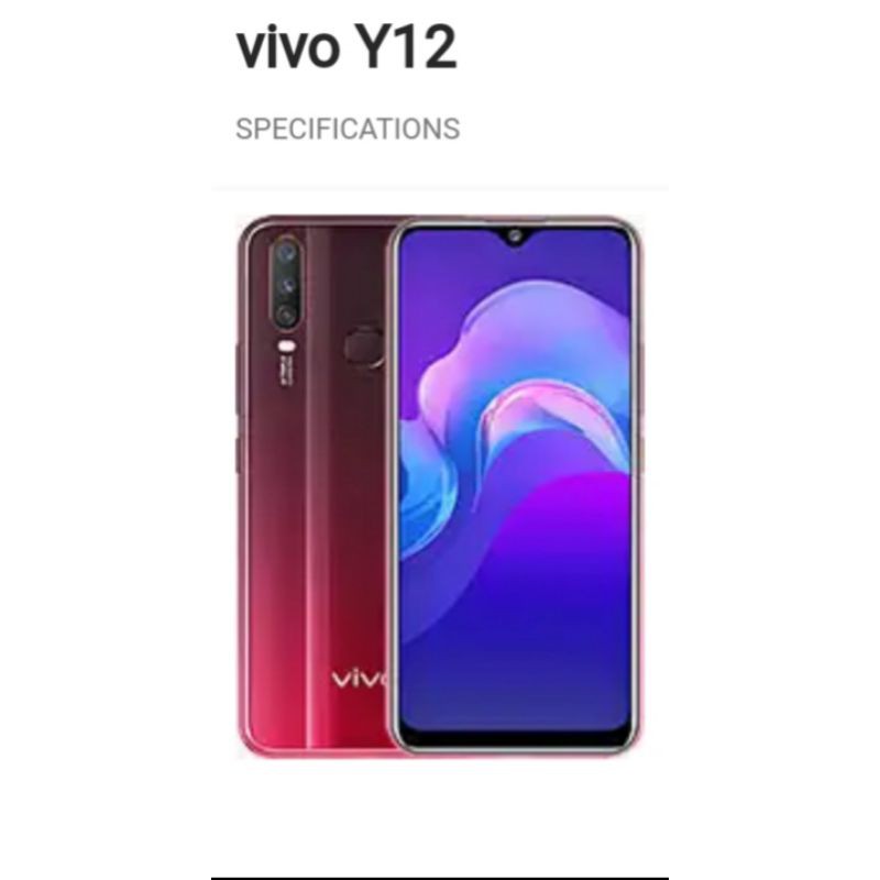 Vivo Y12 Ram 3 Rom 64 second