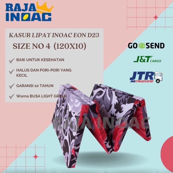 KASUR BUSA LIPAT INOAC EON D23 120X10 ORIGINAL INOAC GARANSI 10 TAHUN - RAJAINOAC