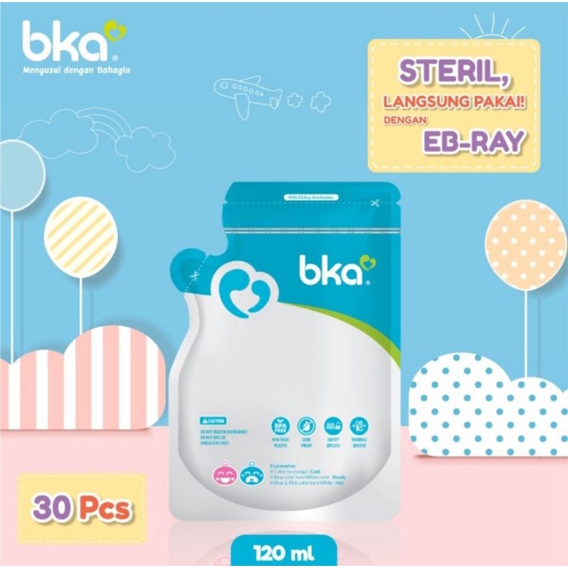 BKA Kantong ASI 120 ml Isi 10 Pcs &amp; 30 Pcs/Breast Milk Storage Bag