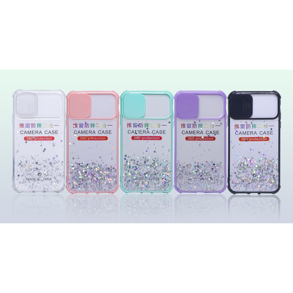 GoodCase - Case Lensa IPH 13 Pro/ Pro Max | 12/ 12 Mini/ 12 Pro/ 12 Pro Max Dove Candy Glitter Lensa