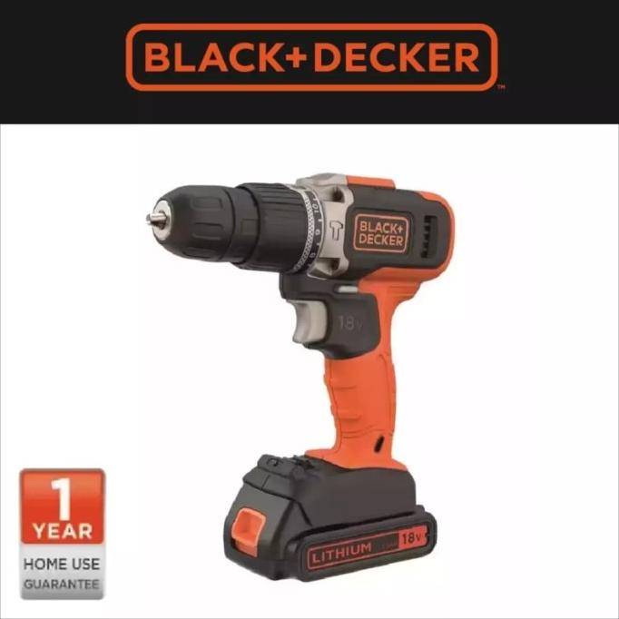 Bor Cordless Bor Baterai Bor Beton Black + Decker Hammer Drill 18V Termurah