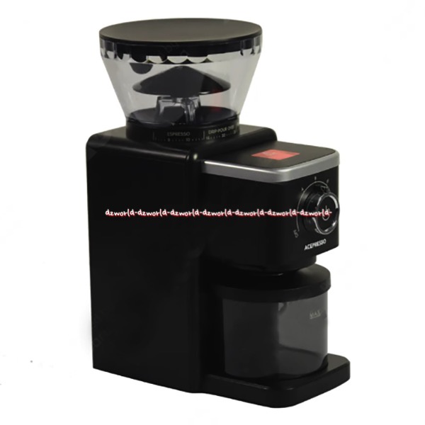 Acepresso Coffee Grinder Bean Coffee Maker Alat Pembuat Kopi Dengan 35 Pilihan Level Penggiling Biji Kopi Sampai Halus Ace Presso Warna Hitam