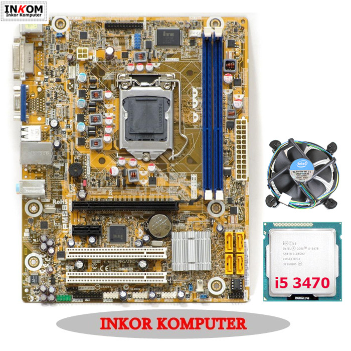 Motherboard Mainboard Mobo Pegatron Intel H61 Socket 1155 CPU Core i5