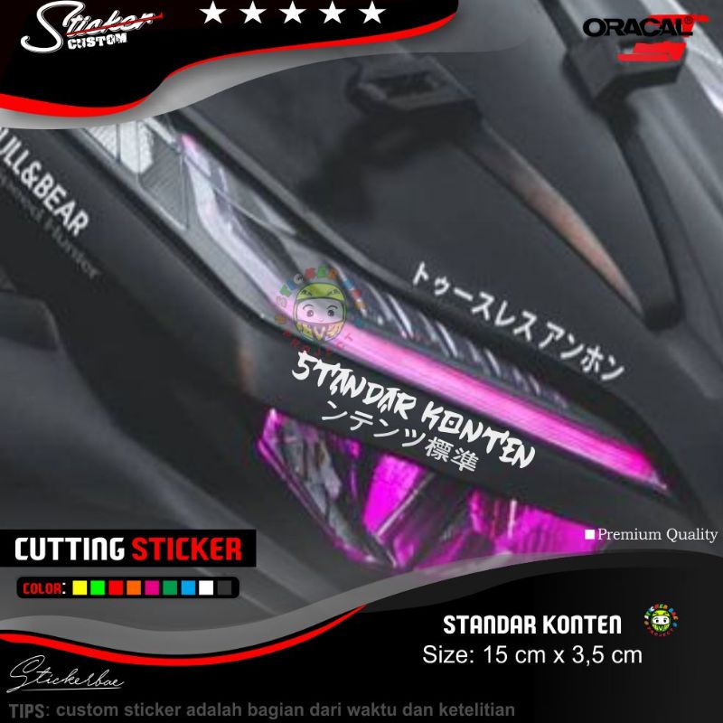 sticker standar konten stiker motor viral sticker matic