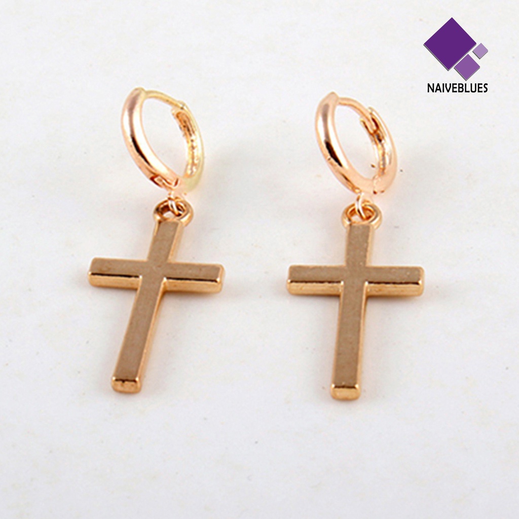 Anting Bentuk Permukaan Halus Bahan Alloy Untuk Wanita