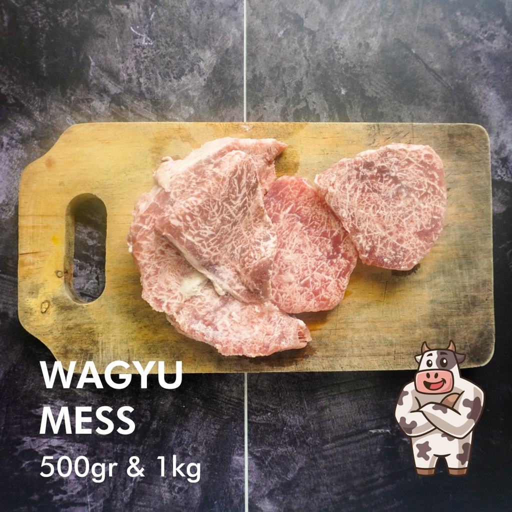 Daging Sapi Wagyu Meltik Mess / Wagyu Meltique Steak Mess Premium 500gr &amp; 1kg