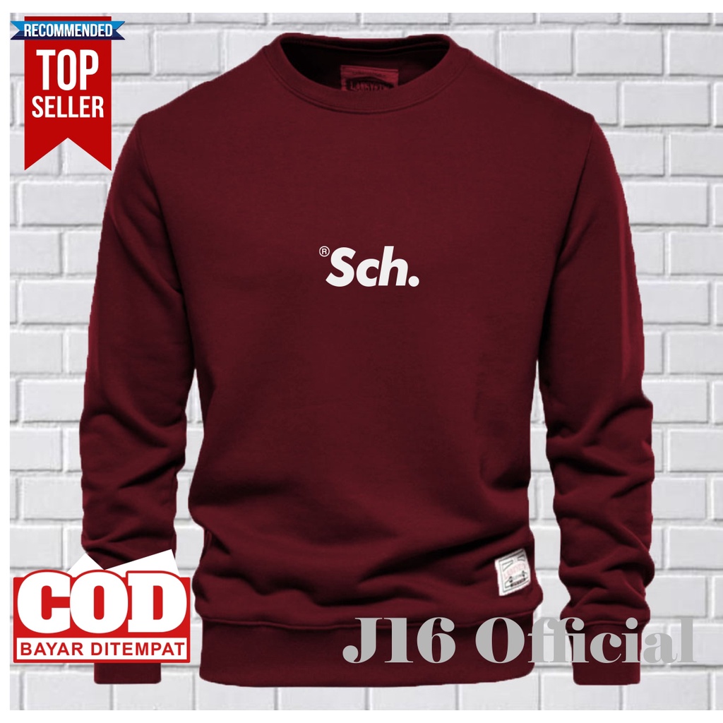 CREWNECK Sweater Distro Pria Premium Bahan Fleece Tebal