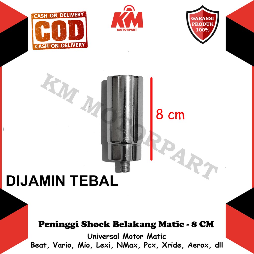 Peninggi Shock Belakang Matic Beat Vario Mio Xride Pcx NMax Aerox Lexi Scoopy dll