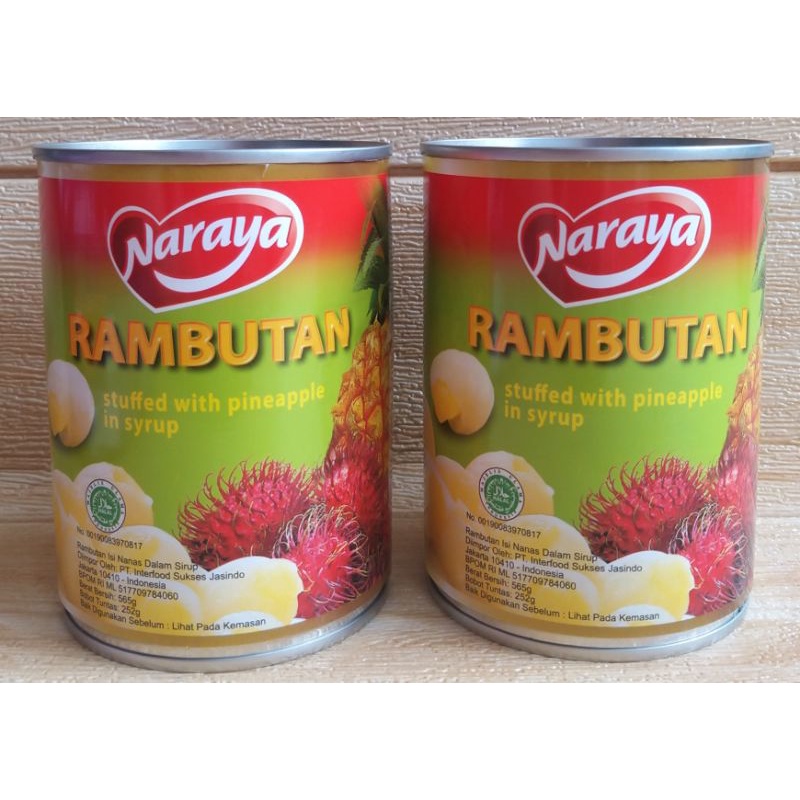 

✔MURAH Naraya Rambutan Nanas Kaleng / Rambutan Isi Nanas / Buah Kaleng