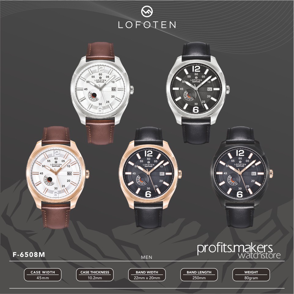 LOFOTEN Watch F6508M / F 6508 M / F-6508-M Jam Tangan ORIGINAL