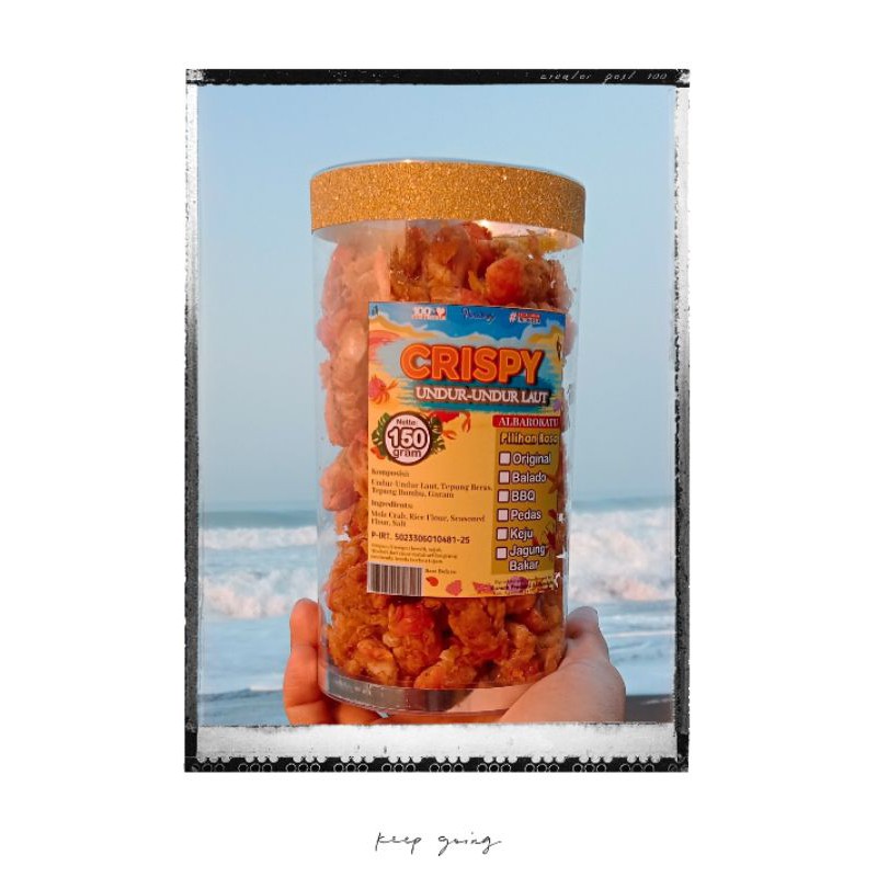 

[P-IRT] Krispi Undur-Undur Laut 150 gram Toples Mika