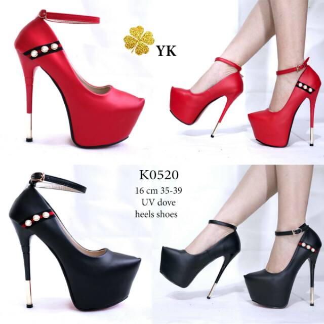 OSshoes 0520 premium heels 16cm 16 cm import shoes wanita high heels highheels ketutup tali