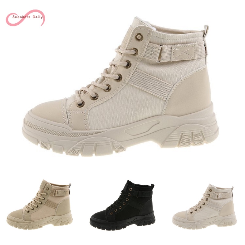 COD Sneakersdaily 201 Sepatu Sneakers Boot Wanita Premium