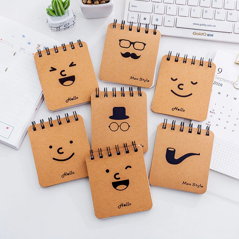 

INDORETAIL | 1 Pcs 80 Lembar Vintage Jurnal Diary Notebook Kawaii Jenggot Harian Coil Buku Spiral