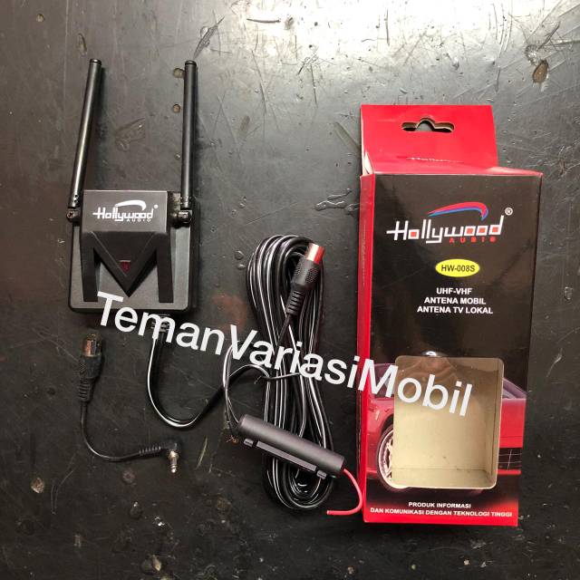 ANTENA BOSTER HOLLYWOOD AUDIO HW-008S UHF VHF ANTENA MOBIL ANTENA TV RADIO LOKAL