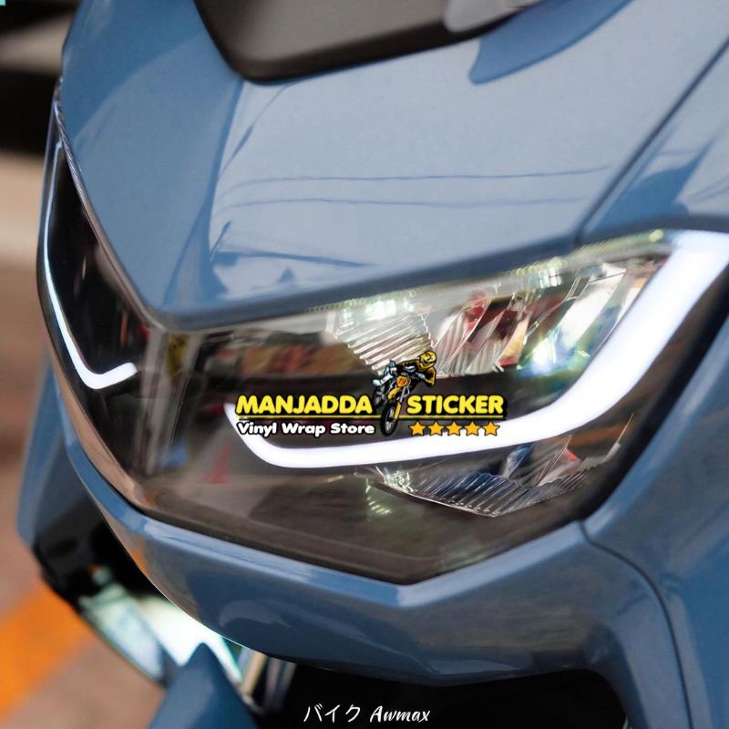SKOTLET MOTOR STIKER MOTOR DARK GREY ABU - ABU