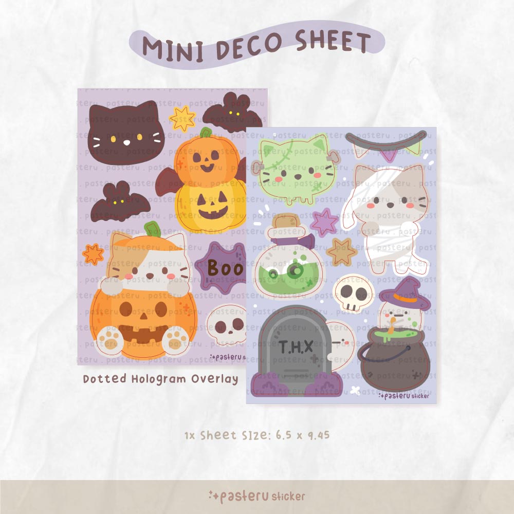 

Mini Deco Hologram Cute Halloween | Pasteru Planner Journal Sticker